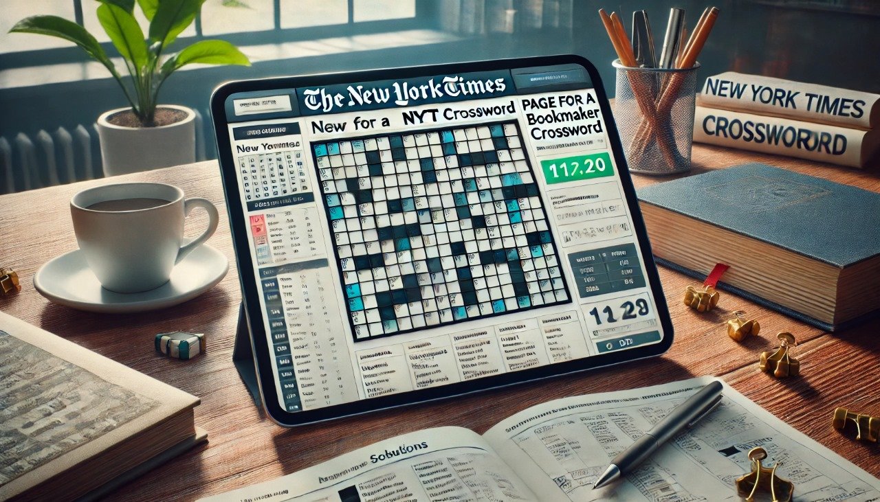 Page for a Bookmaker NYT Crossword