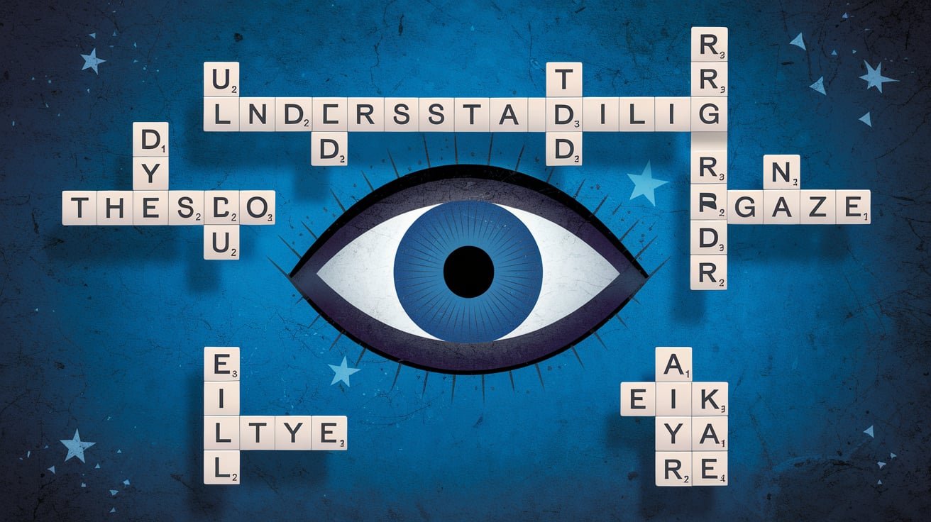 Sinister Gaze Crossword Clue