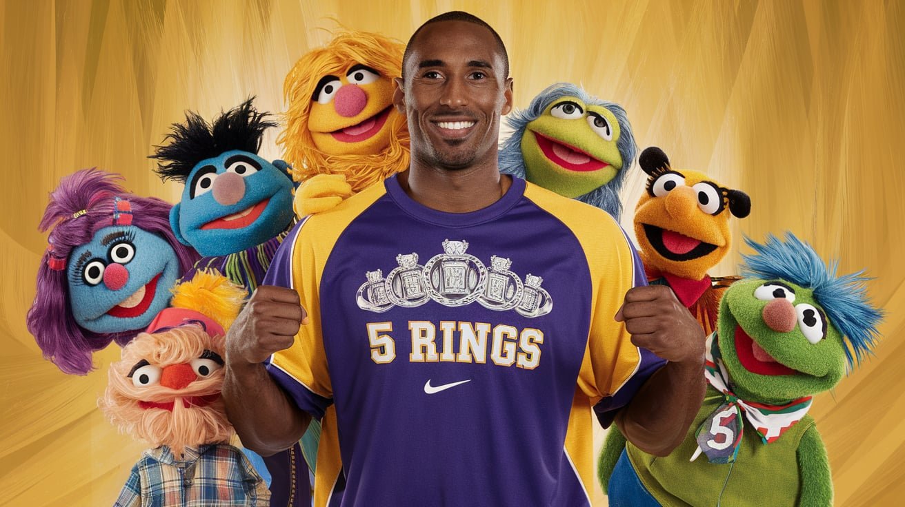 5 Rings Nike Tee Kobe Muppets